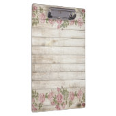 木材の背景モダンヴィンテージエレガントバラピンク クリップボード (右)