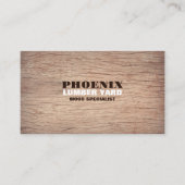 木材の背景、木材/木材/木材ヤード 名刺 (正面)