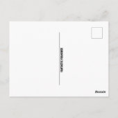 木材はがきの丸太小屋 ポストカード (裏面)