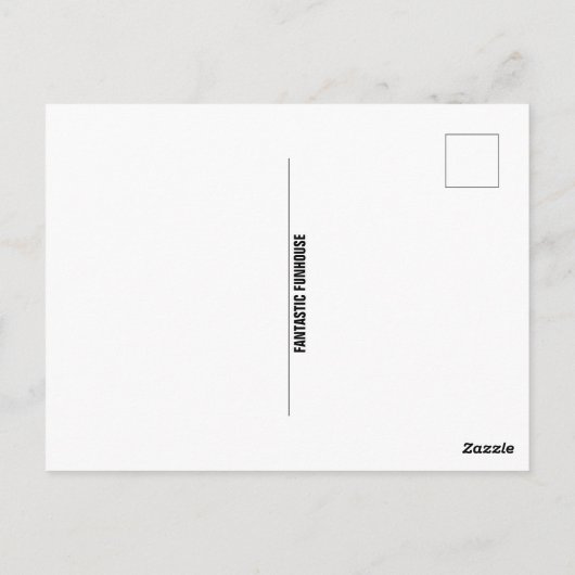 木材はがきの丸太小屋 ポストカード (裏面)