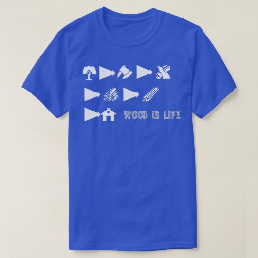 木材は寿命1 Tシャツ (デザイン正面)