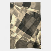 木材やベージュ色のトーンで傾斜した長方形？ キッチンタオル (縦)