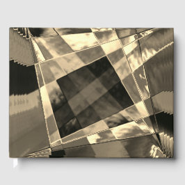 木材やベージュ色のトーンで傾斜した長方形？ ゲストブック