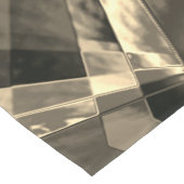 木材やベージュ色のトーンで傾斜した長方形？ ショートテーブルランナー (コーナー)