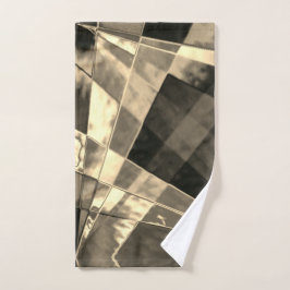 木材やベージュ色のトーンで傾斜した長方形？ バスタオルセット