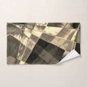 木材やベージュ色のトーンで傾斜した長方形？ バスタオルセット (ハンドタオル)