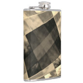 木材やベージュ色のトーンで傾斜した長方形？ フラスク (右)