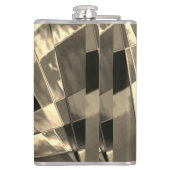 木材やベージュ色のトーンで傾斜した長方形？ フラスク (裏面)