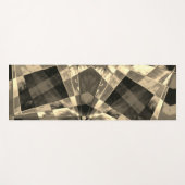 木材やベージュ色のトーンで傾斜した長方形？ ヨガマット (正面(横))