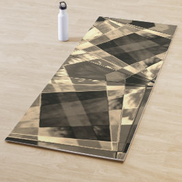 木材やベージュ色のトーンで傾斜した長方形？ ヨガマット