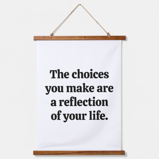 木材を使用した壁のタペストリーの選択 吊り下げ型タペストリー (正面)