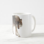 木材オオカミ用 コーヒーマグカップ (正面右)