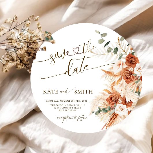 木材カットカー素朴ドの日付を保存 招待状