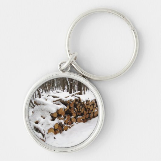 木材キーリングに積み重ね キーホルダー (正面)