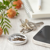 木材キーリングに積み重ね キーホルダー (側面)