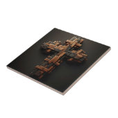 木材クロスセラミックタイル タイル (側面)