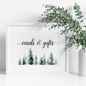 木材グローブカードとギフトサイン ポスター