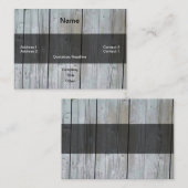 木材サイディング名刺 名刺 (正面/裏面)