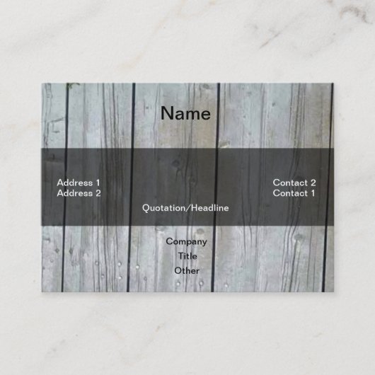 木材サイディング名刺 名刺 (正面)
