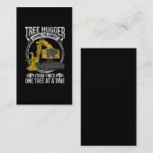 木材ジョーク林業収穫機 名刺 (正面/裏面)