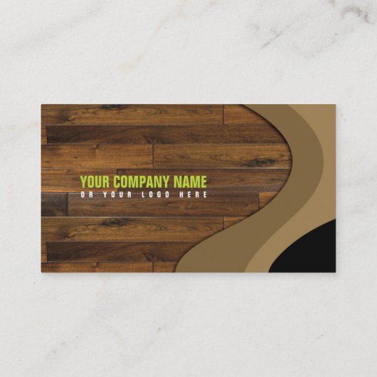 木材スタイル名刺 名刺 (裏面)