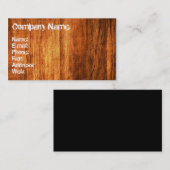 木材スタイル名刺 名刺 (正面/裏面)