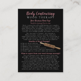 木材セラピー体コンタリングFAQ情報 名刺