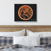 木材タトゥー キャンバスプリント (インサイチュ (寝室))