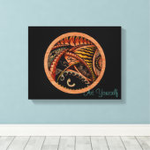 木材タトゥー キャンバスプリント (インサイチュ (ウッドフロア))