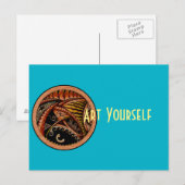 木材タトゥー ポストカード (正面/裏面)