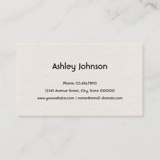 木材テクスチャスタイルデザイン 名刺 (裏面)