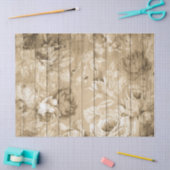 木材デコペ動揺してーのタン素朴バラ 薄葉紙 (クラフト)