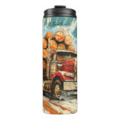 木材トラックの国の道路速度 タンブラー (正面)