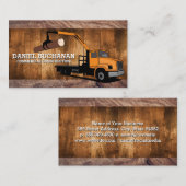 木材トラック車両 名刺 (正面/裏面)