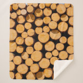 木材トランクオークの木の多くのチーク丸太cu シェルパブランケット (正面)