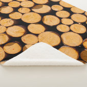 木材トランクオークの木の多くのチーク丸太cu シェルパブランケット (3/4)