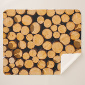 木材トランクオークの木の多くのチーク丸太cu シェルパブランケット (正面(横))