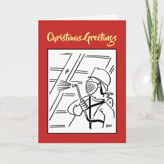 木材トリートメントクリスマスカード シーズンカード (正面)