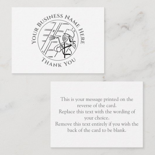 木材トリートメントサンキューノートカード ノートカード (正面/裏面)