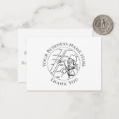 木材トリートメントサンキューノートカード ノートカード (正面/裏面インサイチュ)