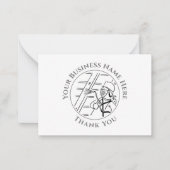 木材トリートメントサンキューノートカード ノートカード (正面)