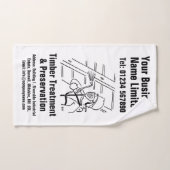 木材トリートメント保存デザイン ハンドタオル (ハンドタオル)