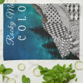 木材ハウリングウルフキッチンタオル キッチンタオル (折り畳み)