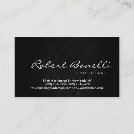 木材バックグラウンモダンドコンサルタントの名刺 名刺 (正面)