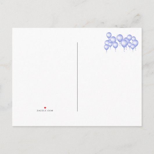 木材バルーン素朴を白く塗りつぶす 案内ポストカード (裏面)