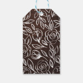 木材パタ素朴ーンありがとう多くのレタリング ギフトタグ (裏面)