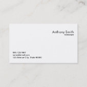 木材パネルとカットグラス 名刺 (裏面)