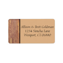 木材パネル住所 シール