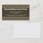 木材パネル建築名刺 名刺 (正面/裏面)