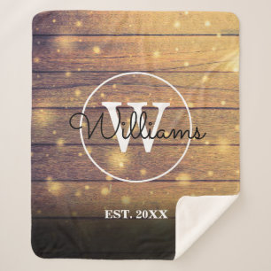 木材パネ素朴ルモノグラム シェルパブランケット